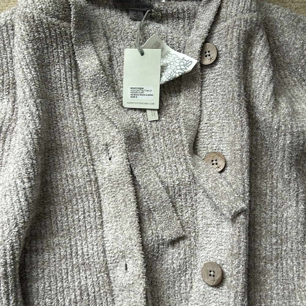 Barefoot Dreams Button Up Hooded Coat - Picture 8 of 13